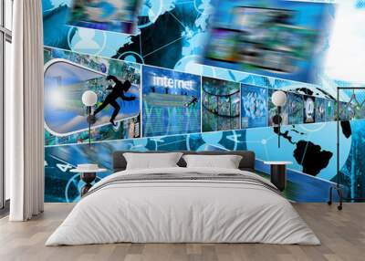 Internet direction Wall mural