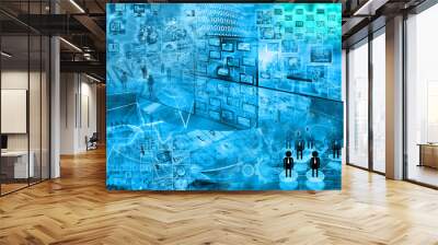 world of internet Wall mural