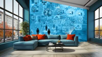 world of internet Wall mural