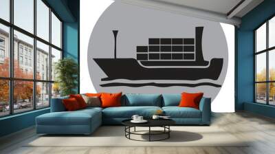 tanker cargo ship Wall mural