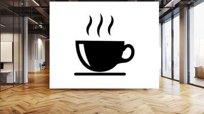 coffee cup - drink icon vector design template Wall mural