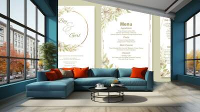 Wedding invitation card Wall mural