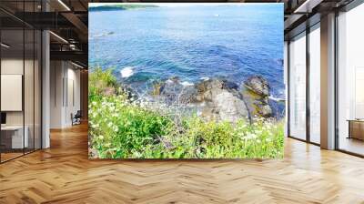 Atlantic ocean beach in the state of Maine, USA Wall mural