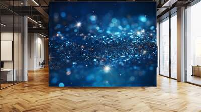 Featuring stunning soft bokeh lights and shiny elements. Abstract festive and new year background Wall mural