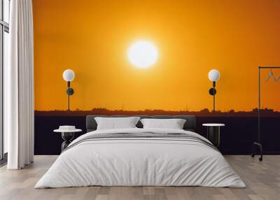 Florida Tampa bay sunset landscape Wall mural