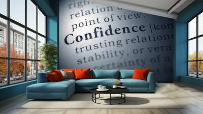 confidence Wall mural