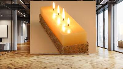 square candle Wall mural