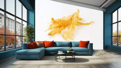 Fish maw on white background Wall mural