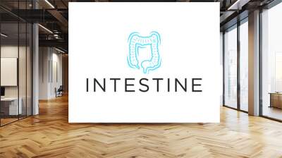 Intestine logo design Wall mural