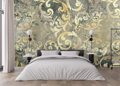 Digital tile design ceramic wall damask decoration Wall mural