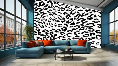 Vector leopard background. Seamless animal pattern. Animal print. Wall mural