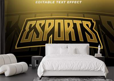 Esport text style effect Premium Vector6 Wall mural