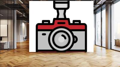 camera line icon Wall mural