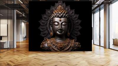 Mahavira portrait statue Wall mural