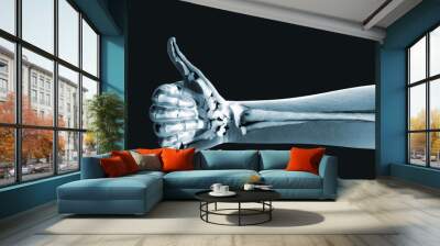 dramatized x ray of a hand thumbs up Wall mural