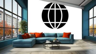 Globe vector icon Wall mural