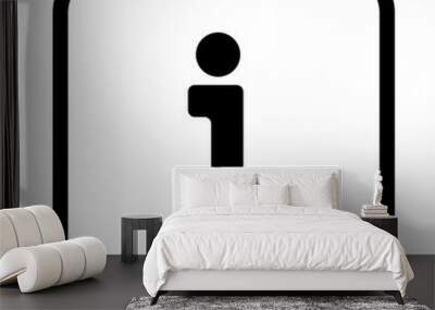 Information vector icon Wall mural