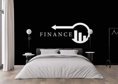 Finance logo template vector icon design Wall mural