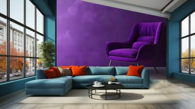 purple modern minimalist Wall mural