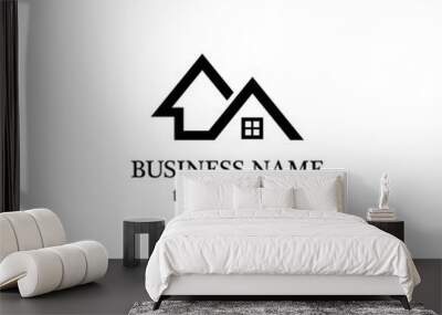 Real estate logo Wall mural