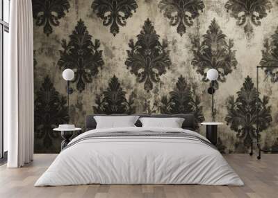 Vintage Wallpaper with Ornate Design. Wall mural