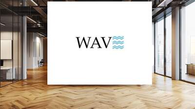 wave logo template vector icon design Wall mural