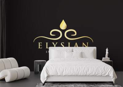 luxury perfume logo design template Wall mural