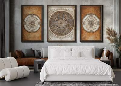 Ornate Interior Design with Decorative Wall Art Wall mural