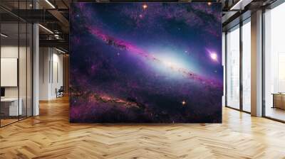 Space nebula and galaxy Wall mural