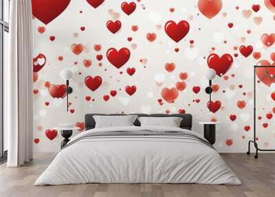 Creative Manipulation of Background Wallaper for Valentines Day Wall mural