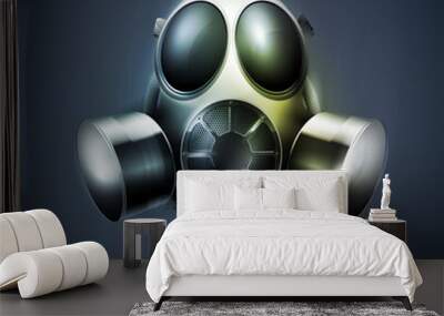 remedy, Gas mask, respirator. transparency, EPS10. Wall mural