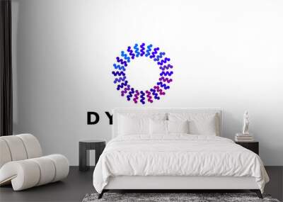 abstract tech Wall mural