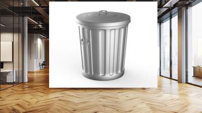 Trash Can - isolated Wall mural