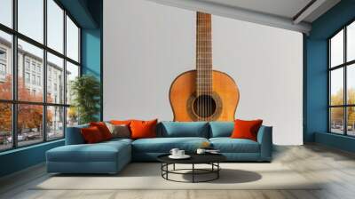 Acoustic guitar in the living room. Music concept. Vintage style Wall mural