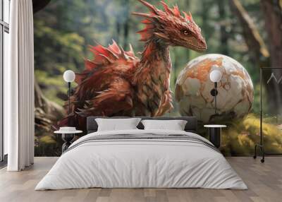 dragon egg fantasy art Wall mural