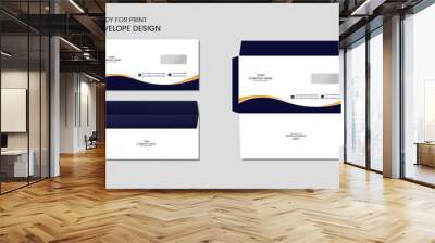 Creative modern envelope design template Wall mural