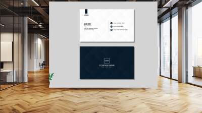 Modern simple minimalist business card design template Wall mural