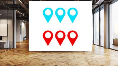 Vector location icon in modern design style for web site and mobile app or your graphic and illustration Wall mural