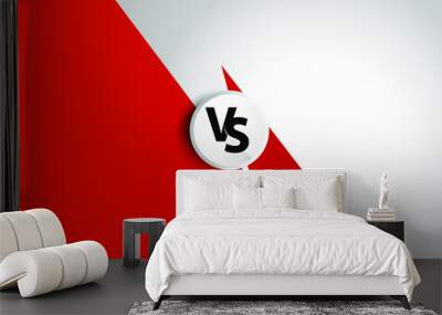 Vs Fight background for battle, competition and game. Versus screen. Eps 10 vector illustration. Wall mural