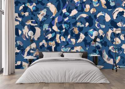 Leopard Animal skin Abstract polka dot pattern Wall mural