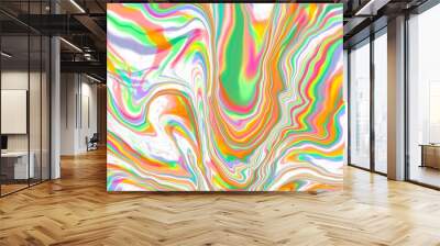 digital liquid illustration with unique colors for design background purposes Wall mural