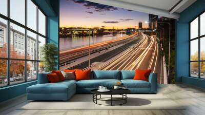 Brisbane Rush Hour Traffic Australia Wall mural