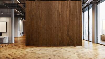 Dark Brown wood plank wall texture background Wall mural