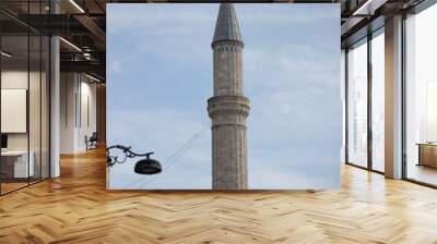 tower and minaret, Istanbul Wall mural