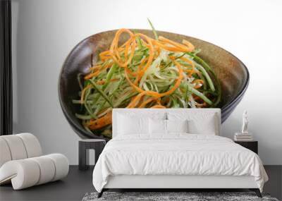 julien sliced salad raw vegetables isolated Wall mural