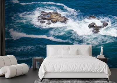 waves on the sea Wall mural