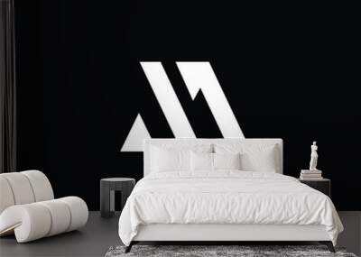  Professional Innovative Initial AM logo and MA logo. Letter M LOGO Minimal elegant Monogram. Premium Business Artistic Alphabet symbol and sign Wall mural