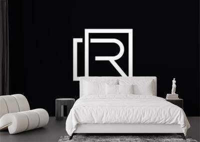 Initial based modern and minimal Logo. R RR RP PR letter trendy fonts monogram icon symbol. Universal professional elegant luxury alphabet vector design Wall mural