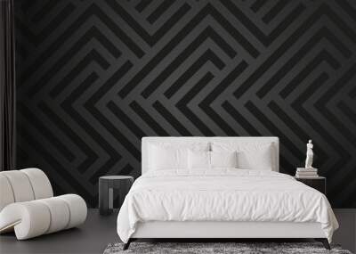 Seamless Geometric Pattern by Stripes Wall mural