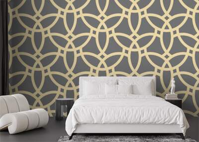 Seamless golden ornament. Modern background. Geometric modern pattern Wall mural